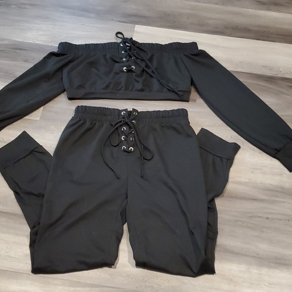 mocking jay Other - Lace Up 2 Piece Set